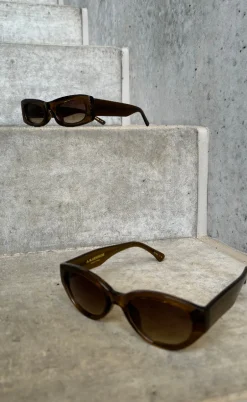 A. Kjærbede Solbriller - Bror - Brown/Demi Light Brown Transperent