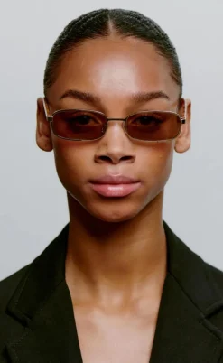 A. Kjærbede Solbriller - Noah - Gold Burnt Amber