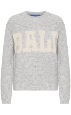 BALL Original Striktrøje - Stacy - Medium Grey Melange