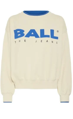 BALL Original Sweatshirt - Simona - Birch w. Olympia Blue