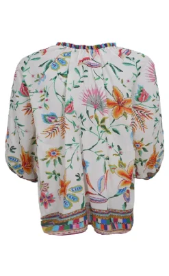 Black Colour Bluse - Art - Warm Orange