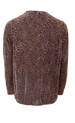 Black Colour Bluse - Chris Mesh - Bronze