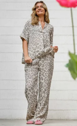 Black Colour Bluse - Melina - Natural Leo