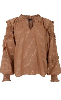 Black Colour Bluse - Nova - Frappe