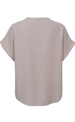 Black Colour Bluse - Samos - Creme