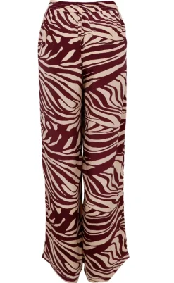 Black Colour Bukser - Luna - Berry Zebra