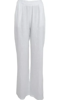 Black Colour Bukser - Melina - White