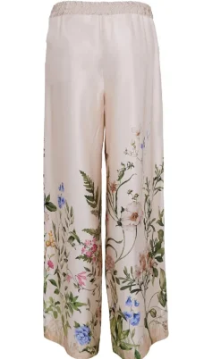 Black Colour Bukser - Zennia - Champagne Flower