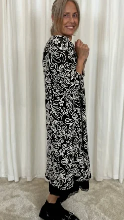 Black Colour Kjole - Ally - Black