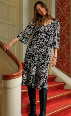 Black Colour Kjole - Ally - Black