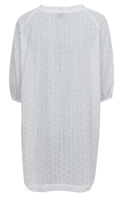 Black Colour Kjole - Frida - White