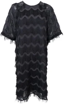 Black Colour Kjole - Gatsby - Black