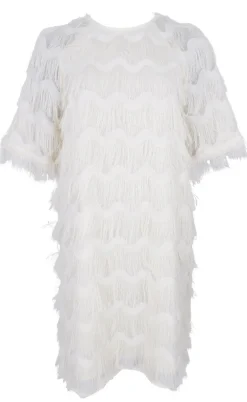 Black Colour Kjole - Gatsby - White