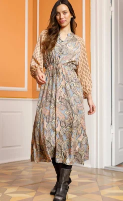 Black Colour Kjole - Luna Raglan - Paradise Sky Mix