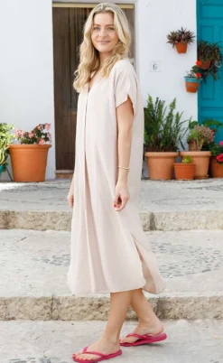 Black Colour Kjole - Samos - Creme