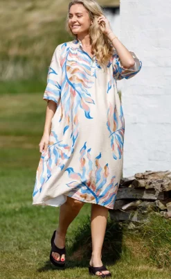 Black Colour Kjole - Tally - Blue Rose