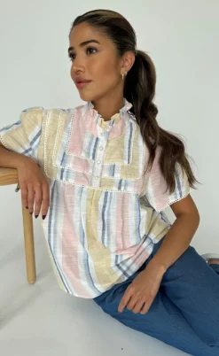 Continue Bluse - Isabella - Stribe