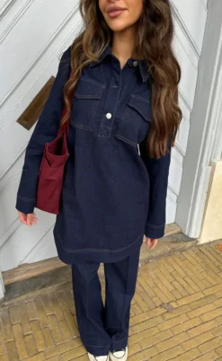 Continue Kjole - Katja - Denim Blue