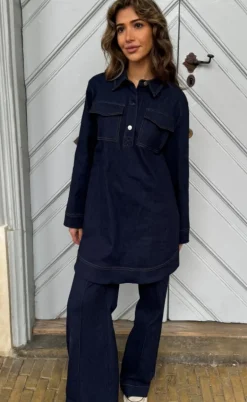 Continue Kjole - Katja - Denim Blue