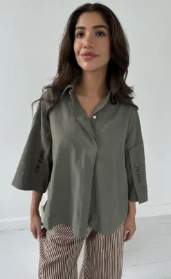 Continue Skjorte - Klara Patch - Army