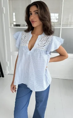 Continue Top - Christel - Blue Stripe
