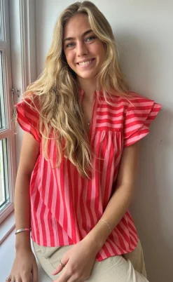 Continue Top - Christel - Stribe Pink