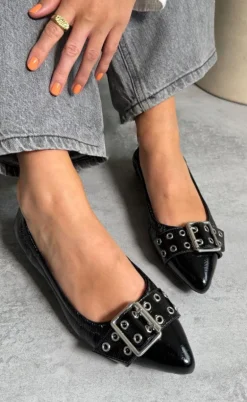 Copenhagen Shoes Ballerina - The Reason Why  - Black Patent