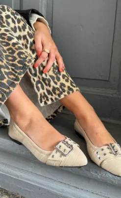 Copenhagen Shoes Ballerina - The Reason Why - Creme Croc