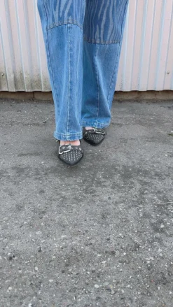 Copenhagen Shoes Ballerinaer - Future Vibes - Black Denim