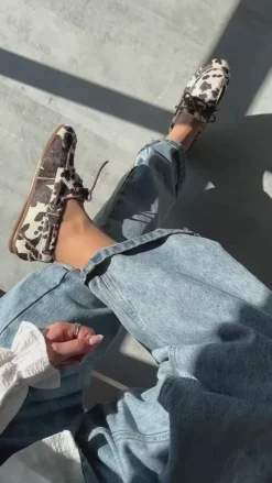 Copenhagen Shoes Loafers - Savannah  - White/Brown