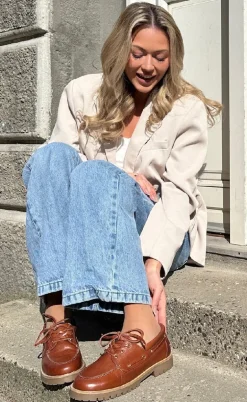 Copenhagen Shoes Loafers - The Walk - Leather Cognac