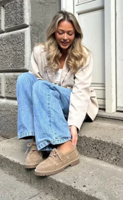 Copenhagen Shoes Loafers - The Walk - Suede Biscuit