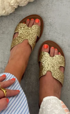 Copenhagen Shoes Sandaler - Ivy - Gold Glitter