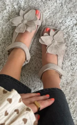 Copenhagen Shoes Sandaler - My Flowers - Biscuit