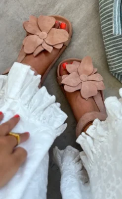 Copenhagen Shoes Sandaler - My Flowers - Papaya