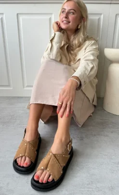 Copenhagen Shoes Sandaler - Stronger Studs - Safari