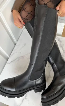 Copenhagen Shoes Støvle - Follow Me - Black (With Black Stiches)