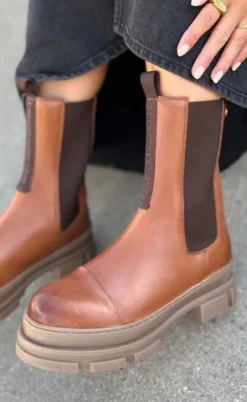 Copenhagen Shoes Støvle - You And Me Mid - Cognac