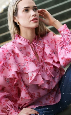 Cras Bluse - Sylvia - Pink Roses