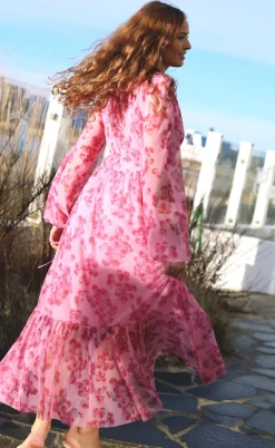 Cras Kjole - Debbie - Pink Roses