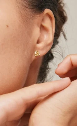 ENAMEL Copenhagen Ørering - Studs Rio - Gold Colour