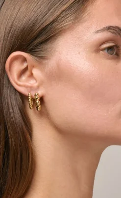 Enamel Copenhagen Øreringe - Ball Chunky - Guld