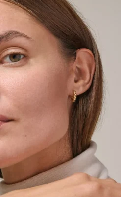 ENAMEL Copenhagen Øreringe - Ball Small - Gold Colour