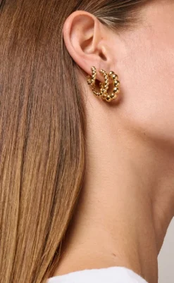 ENAMEL Copenhagen Øreringe - Ball Small - Gold Colour