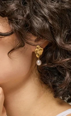 ENAMEL Copenhagen Øreringe - Caia Large - Pearls