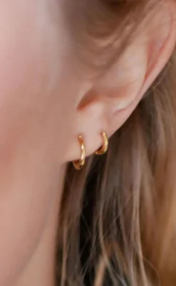 ENAMEL Copenhagen Øreringe - Classic - Gold Colour