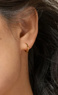 ENAMEL Copenhagen Øreringe - Classic Hoops - Gold Colour