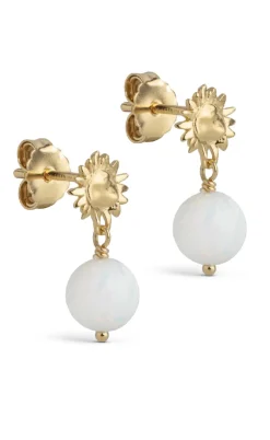 ENAMEL Copenhagen Øreringe - Daystar Globe - Opal