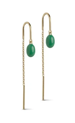 Enamel Copenhagen Øreringe - Eleanor - Grass Green