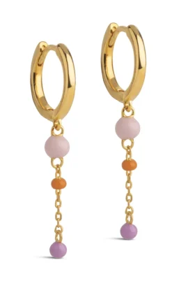 ENAMEL Copenhagen Øreringe - Lola Bold Hoops - Blush